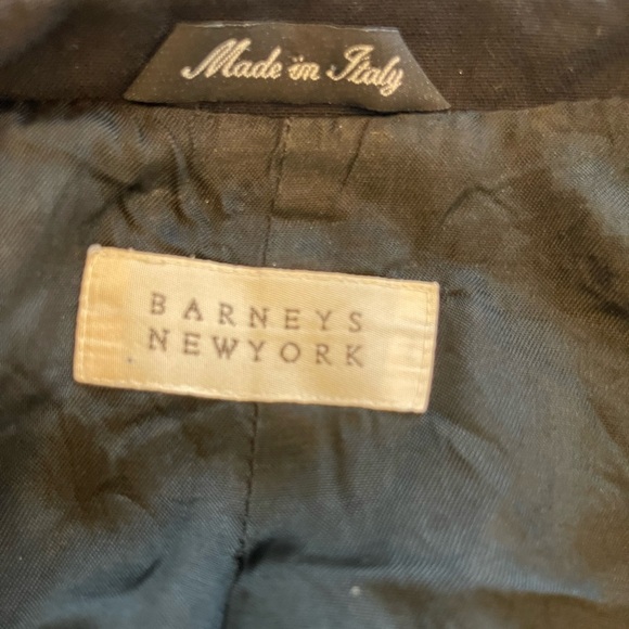 Barneys New York Vintage Black Single Breasted Long Blazer Size 6 - Picture 2 of 6